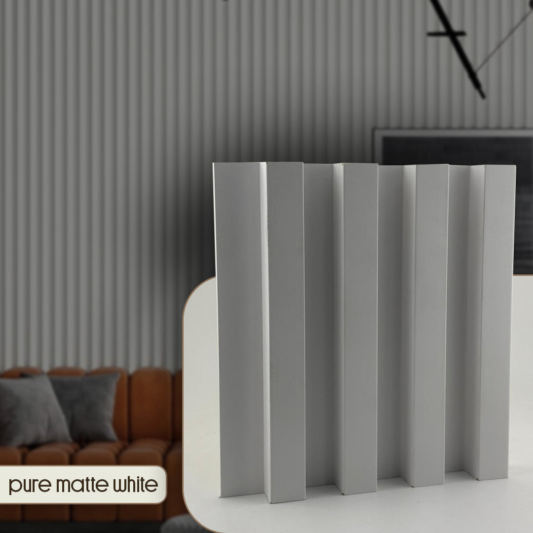 wpc, wpc wall panel, wall panel, pure matte white