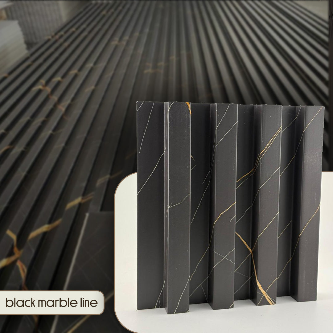 Black marble line pattern on a textured surface